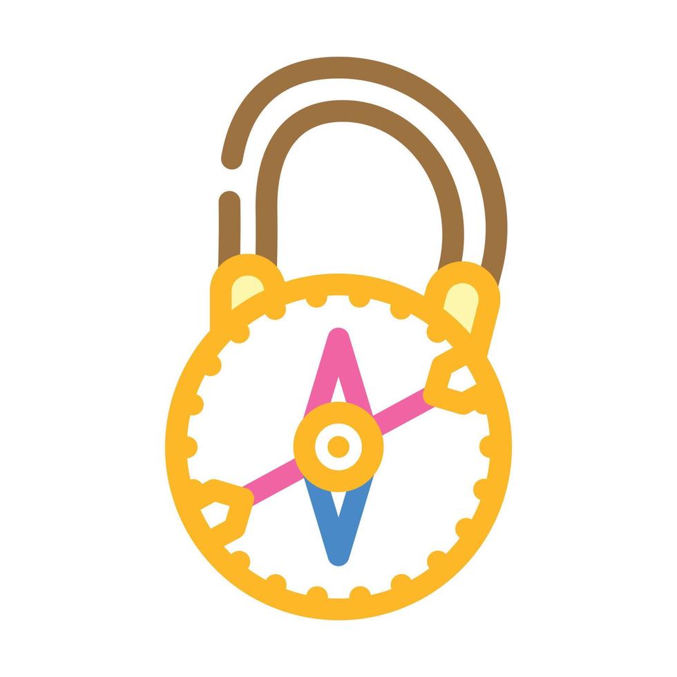 compass diver tool color icon vector illustration