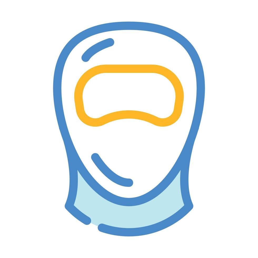 diving helmet color icon vector illustration
