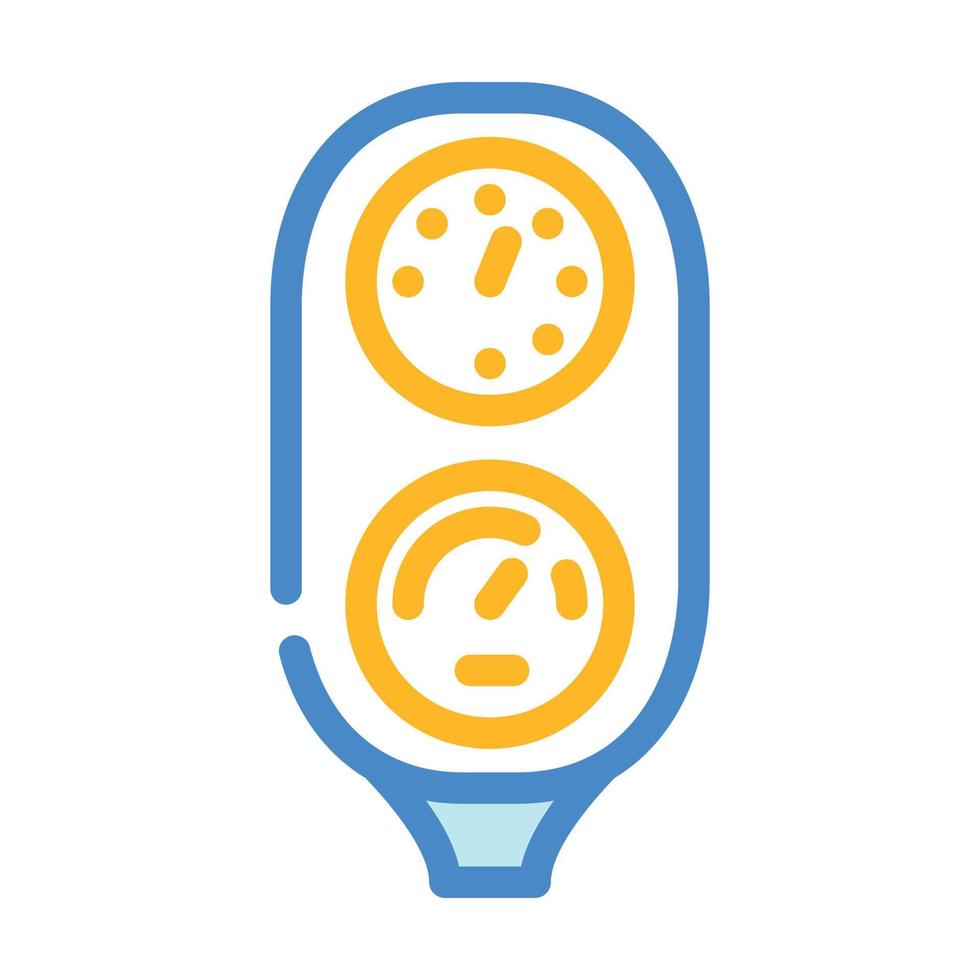 diving console color icon vector illustration