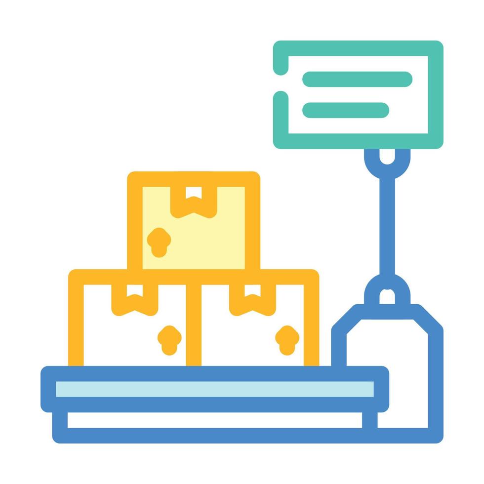 scales equipment color icon vector illustration