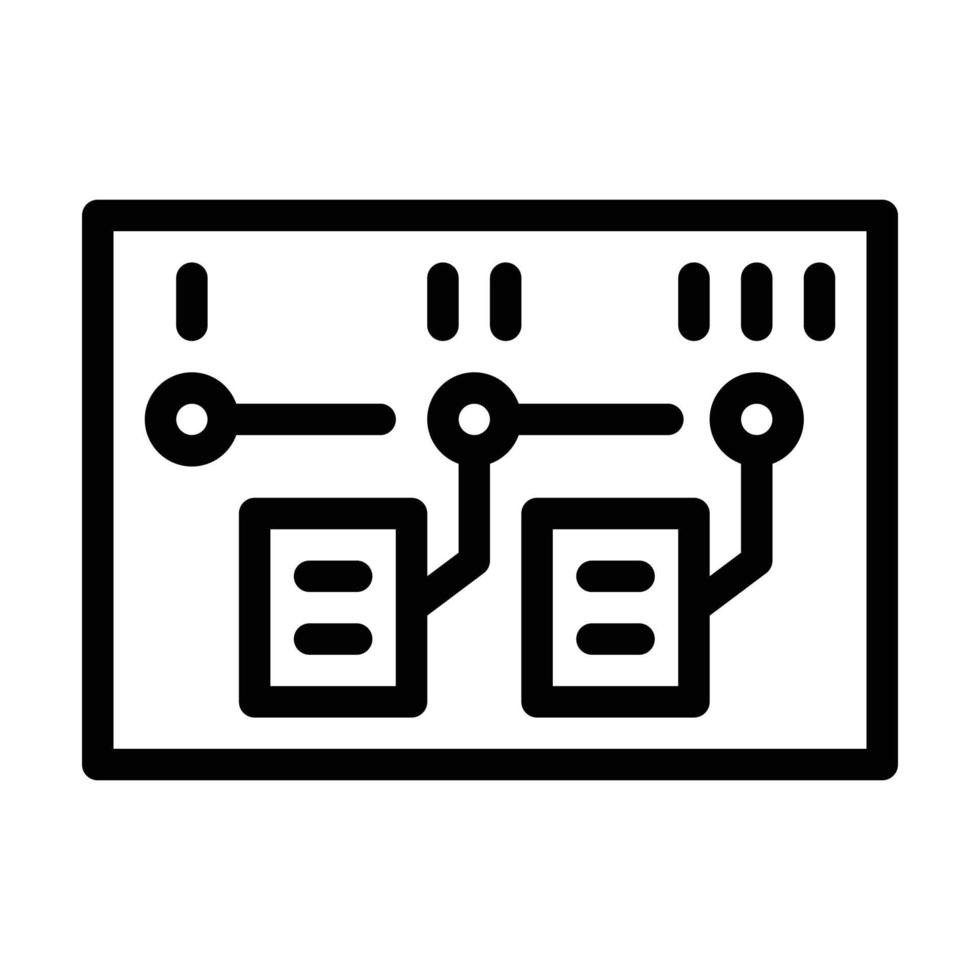 timeline milestone business management line icon vector illustration