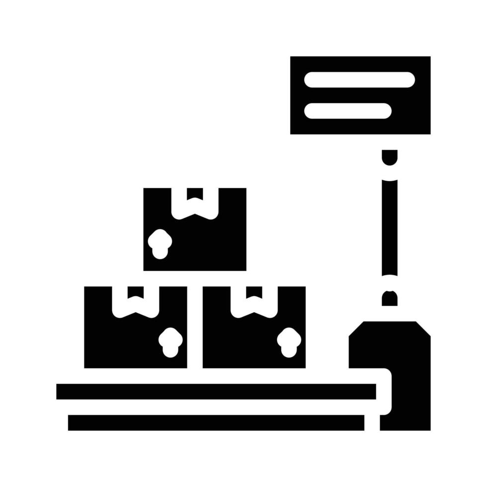 scales equipment glyph icon vector illustration