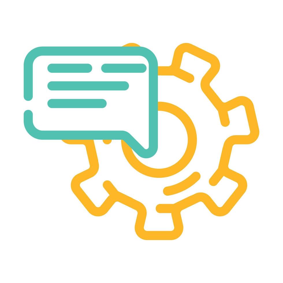 support communication color icon vector illustration