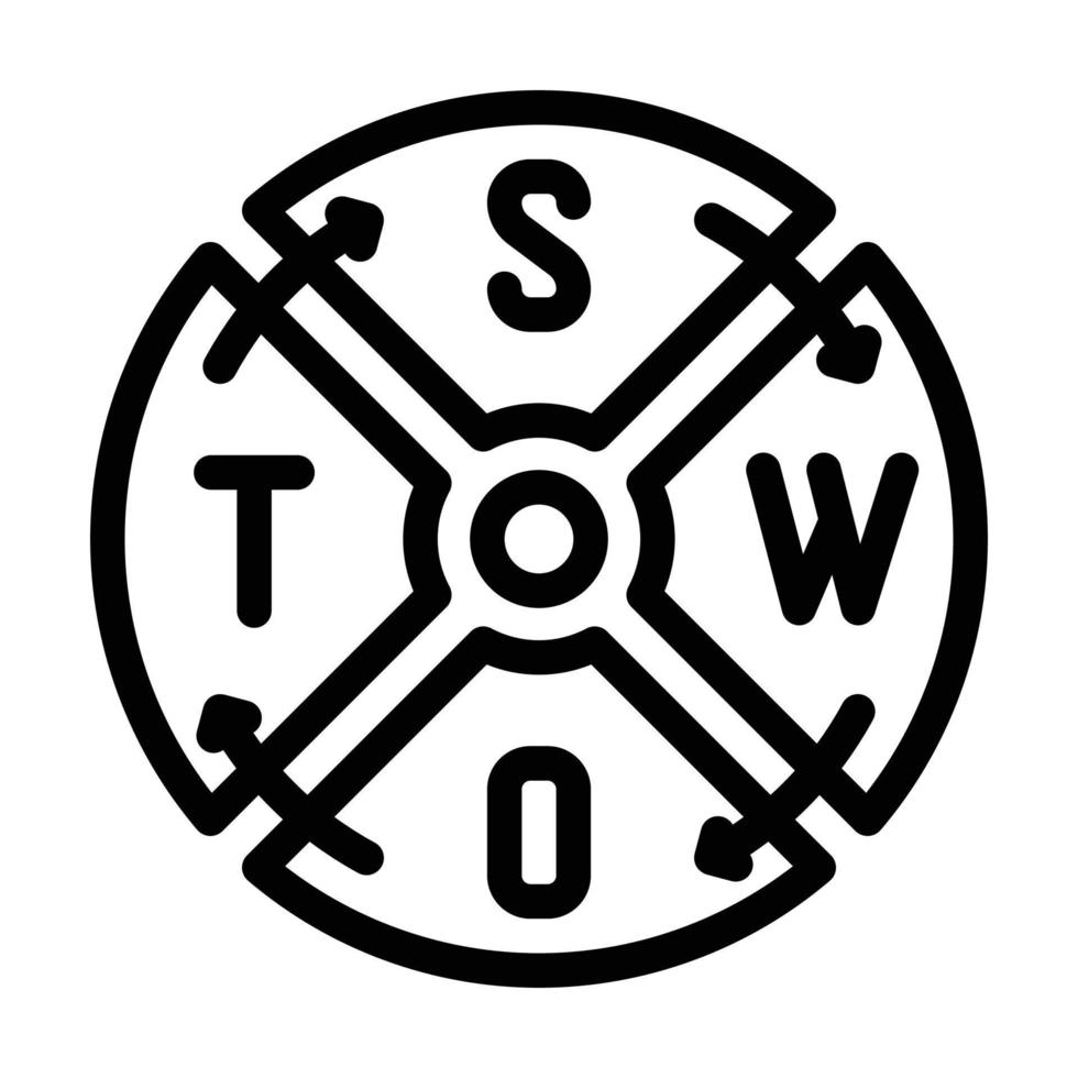 swot analysis line icon vector illustration