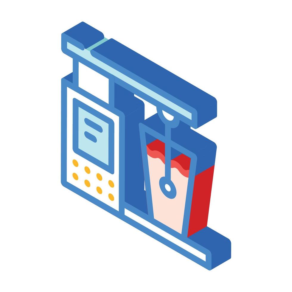 alcohol meter tool isometric icon vector illustration