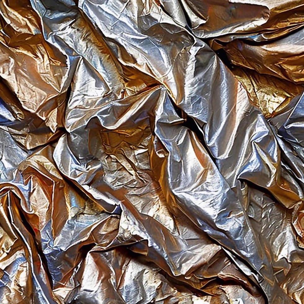Colored crumpled in the foil photo
