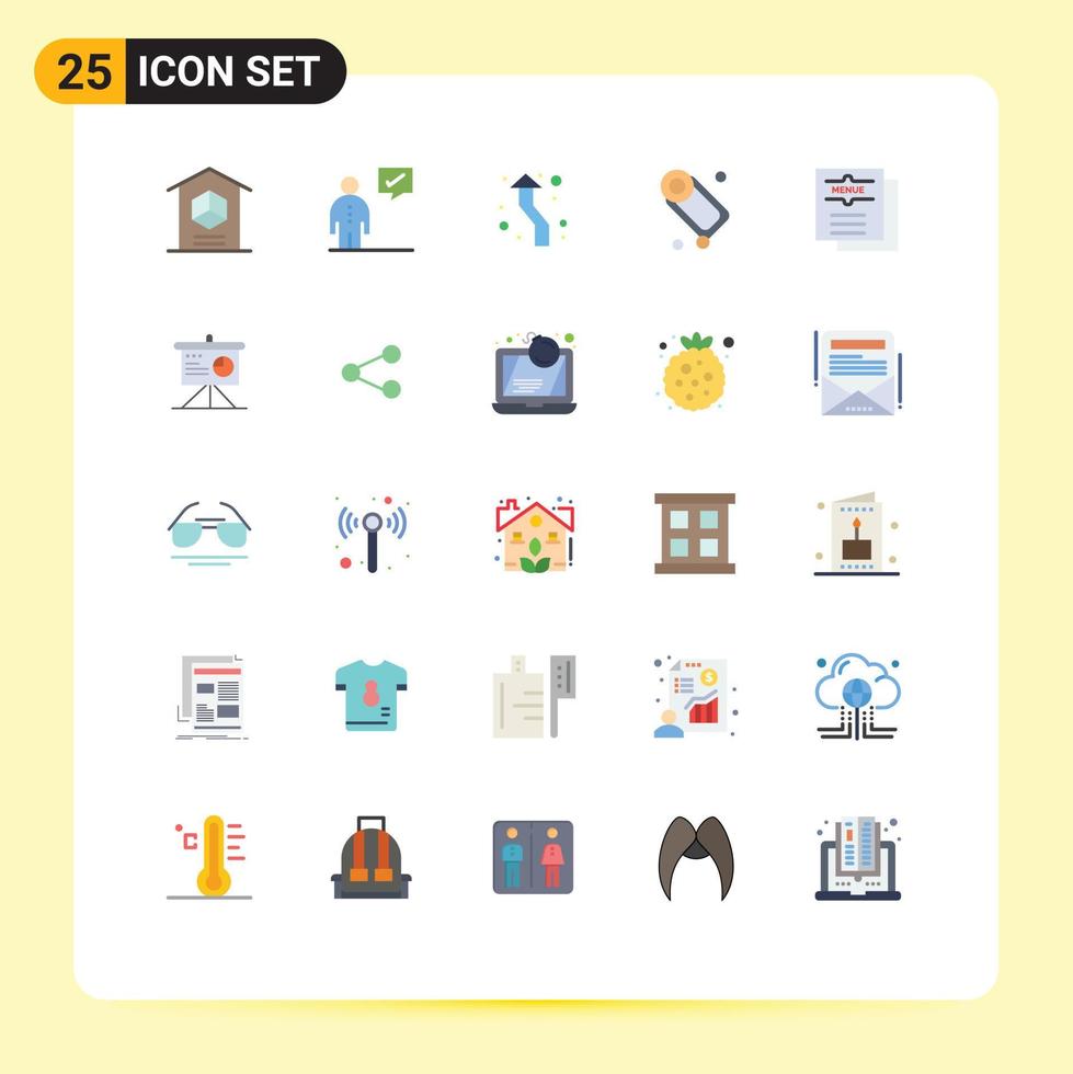 Group of 25 Modern Flat Colors Set for cleaning bathroom human round up Editable Vector Design Elements
