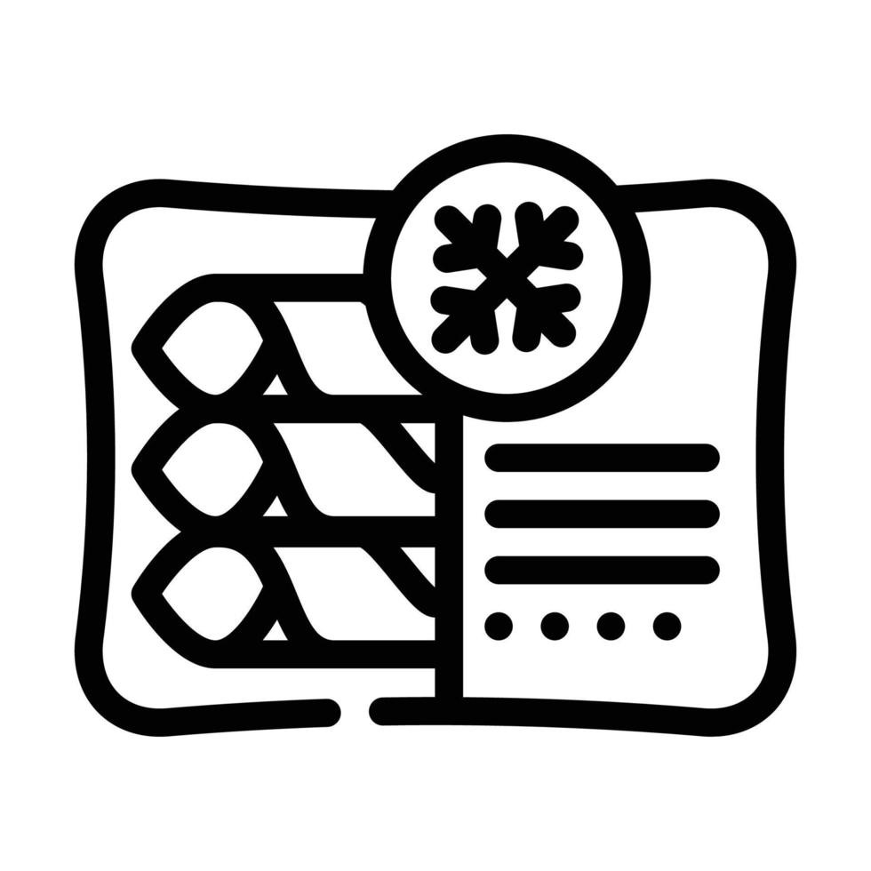 pancakes frozen dessert line icon vector illustration 17291939 Vector