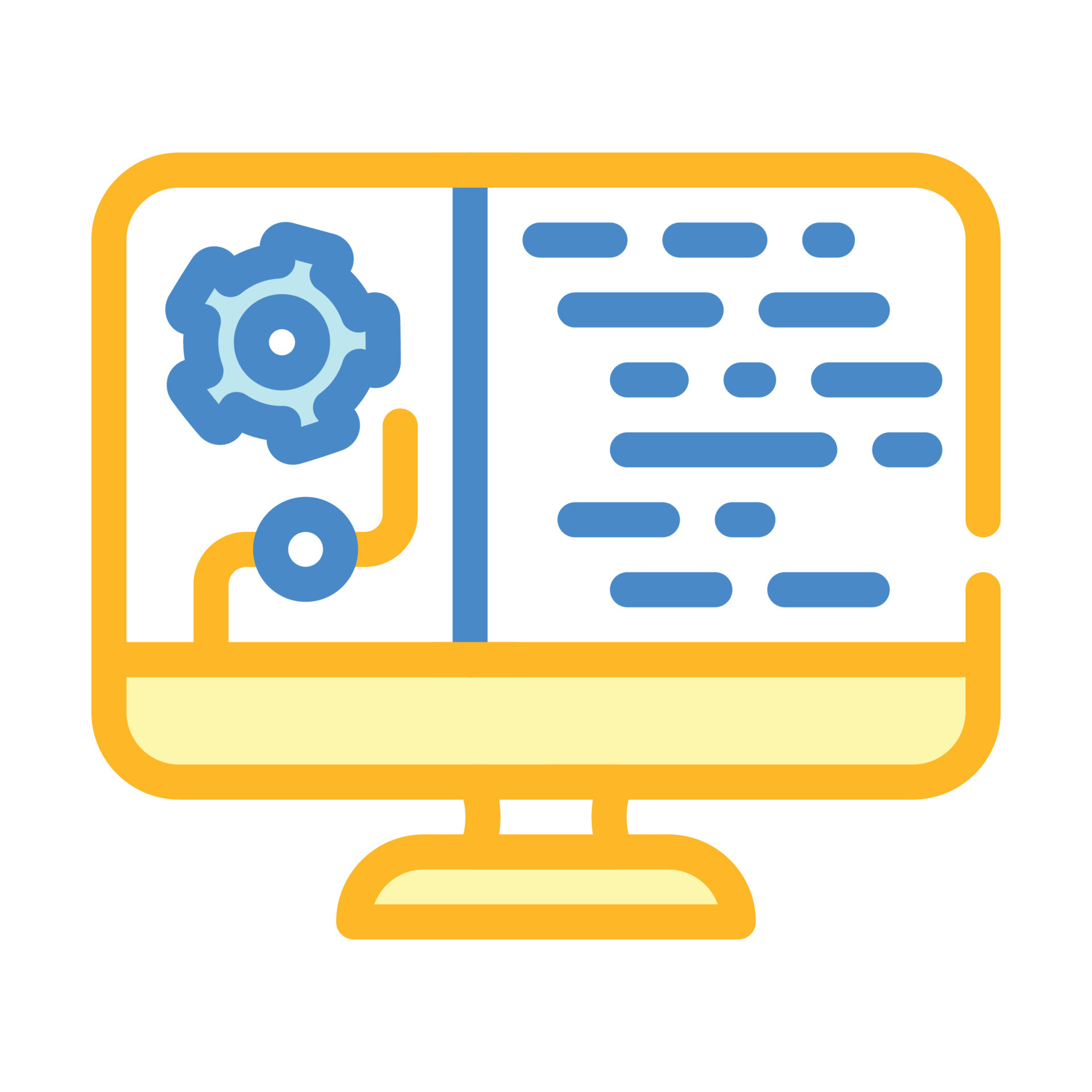 data processing color icon vector illustration 17291983 Vector Art at ...