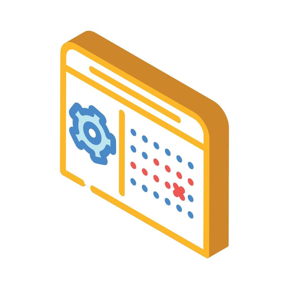 calendar deadline erp isometric icon vector illustration