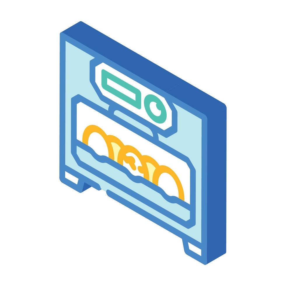 incubator bird farm equipment isometric icon vector illustration