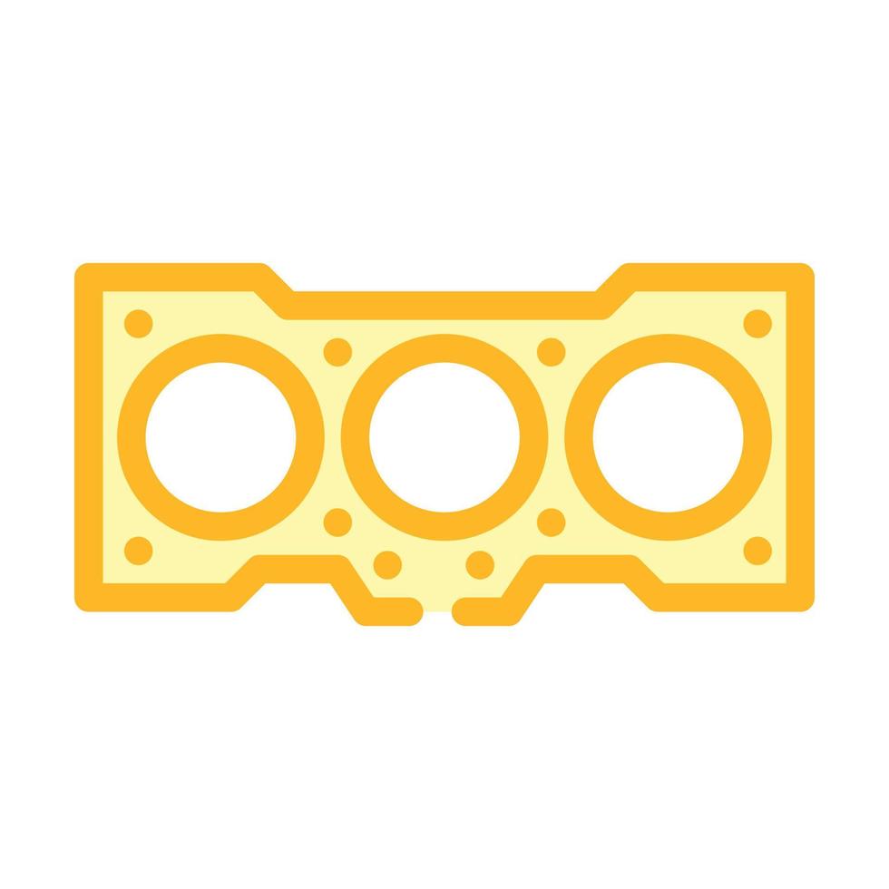 replacing the cylinder head gasket color icon vector illustration