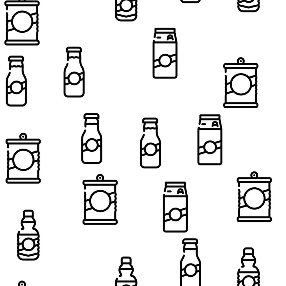 Package For Product Vector Seamless Pattern