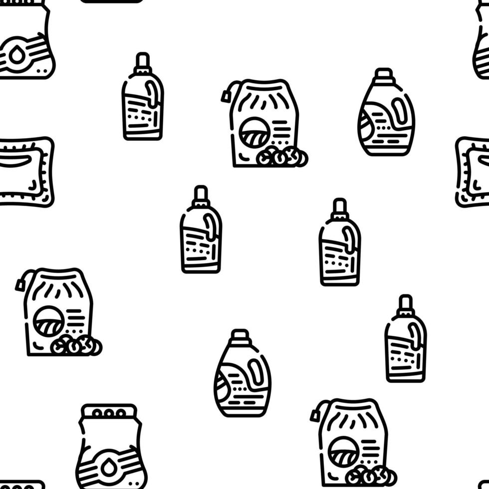 Detergent Washing Vector Seamless Pattern