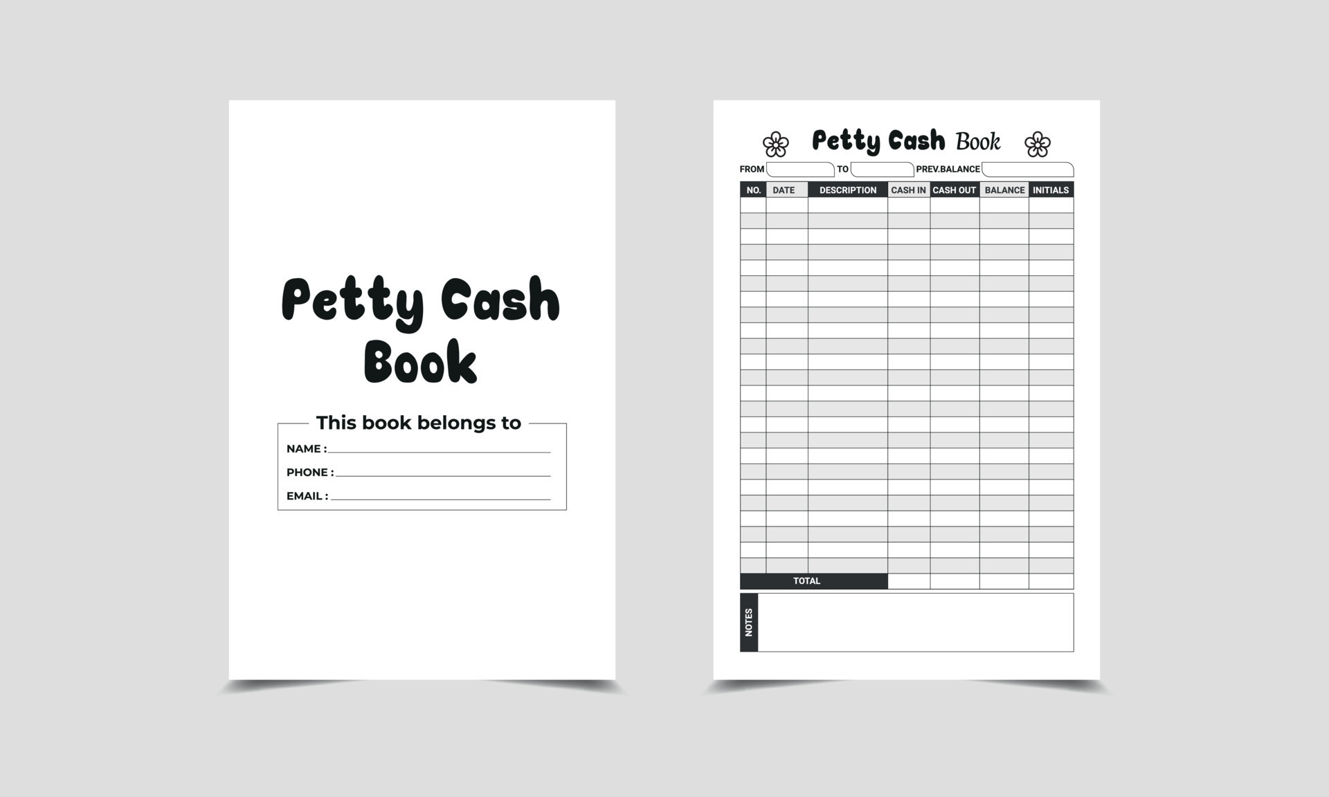 Petty Cash Book Kdp Interior 17293024 Vector Art At Vecteezy petty-cash-book-kdp-interior-17293024-vector-art-at-vecteezy