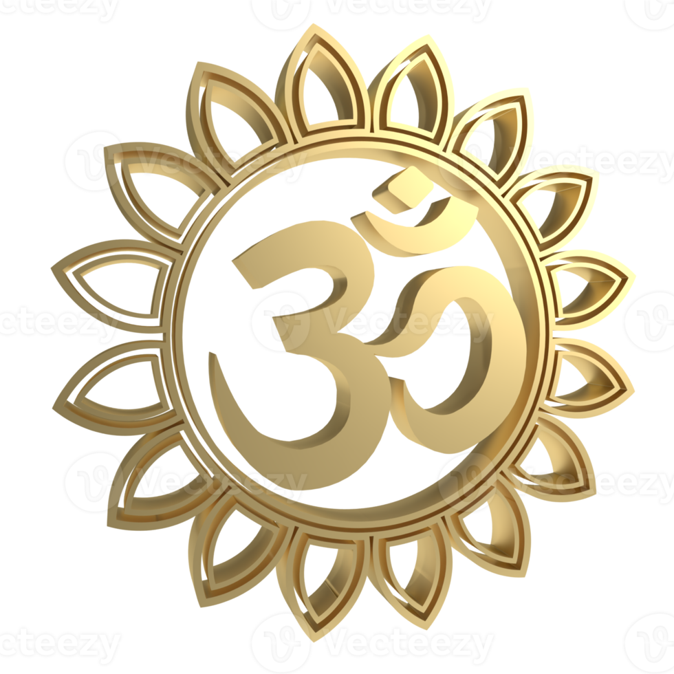 de guld ohm hindu symbol png bild