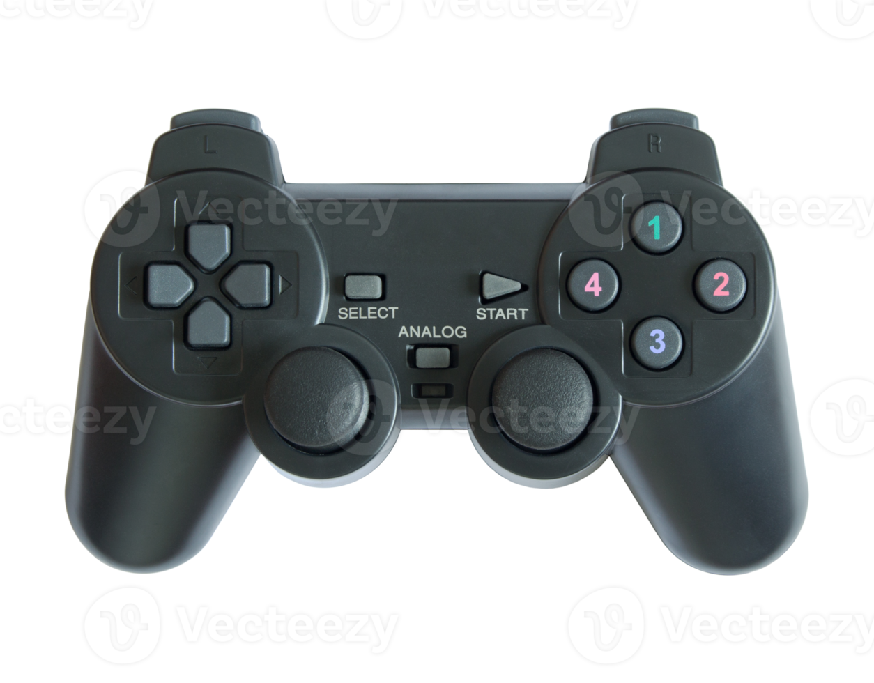 Gamecontroller isoliert mit Beschneidungspfad für Mockup png