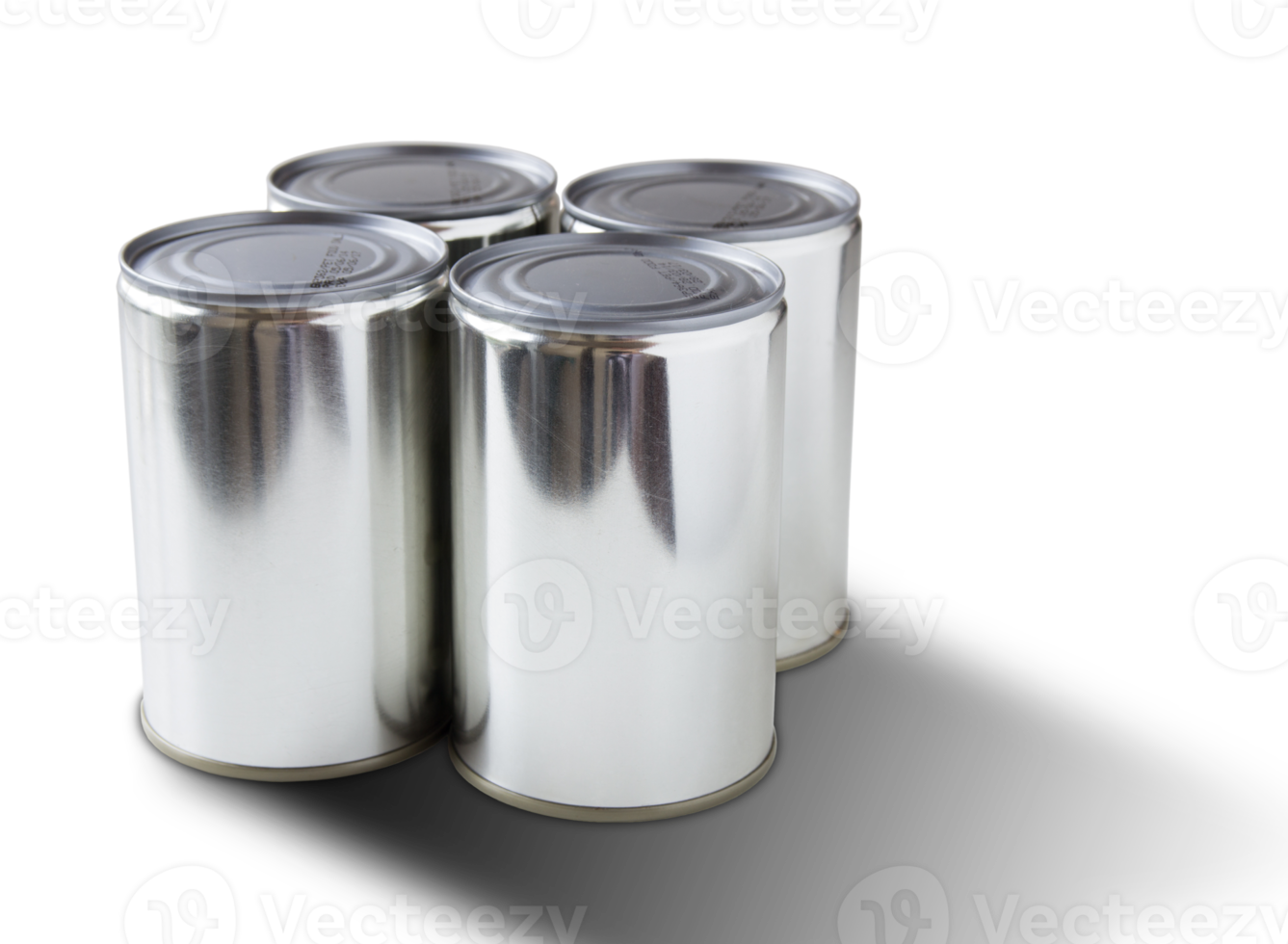 canned food isolated with clipping path for mockup png