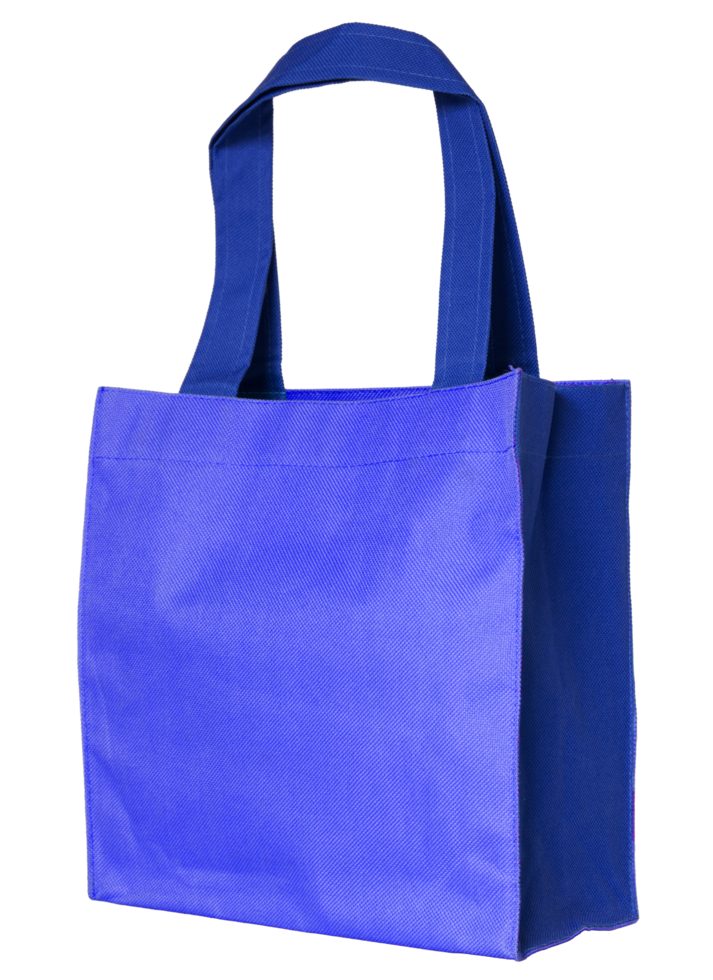 blue cotton bag isolated with clipping path for mockup 17293275 PNG