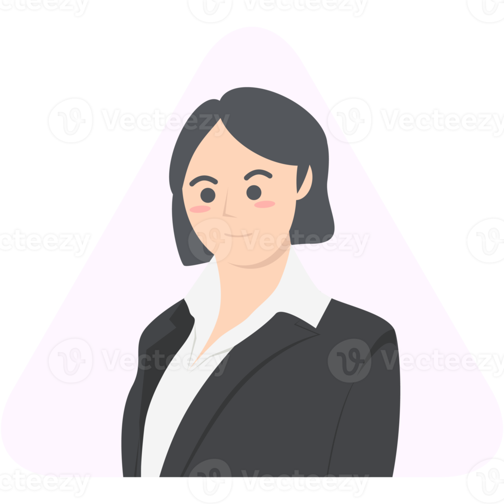 Free Professional Business Women Employment Avatar Short Hair Character  17293520 PNG with Transparent Background