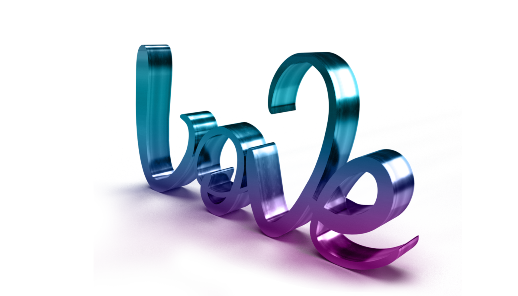 Liebe 3D-Kalligrafie-Text png