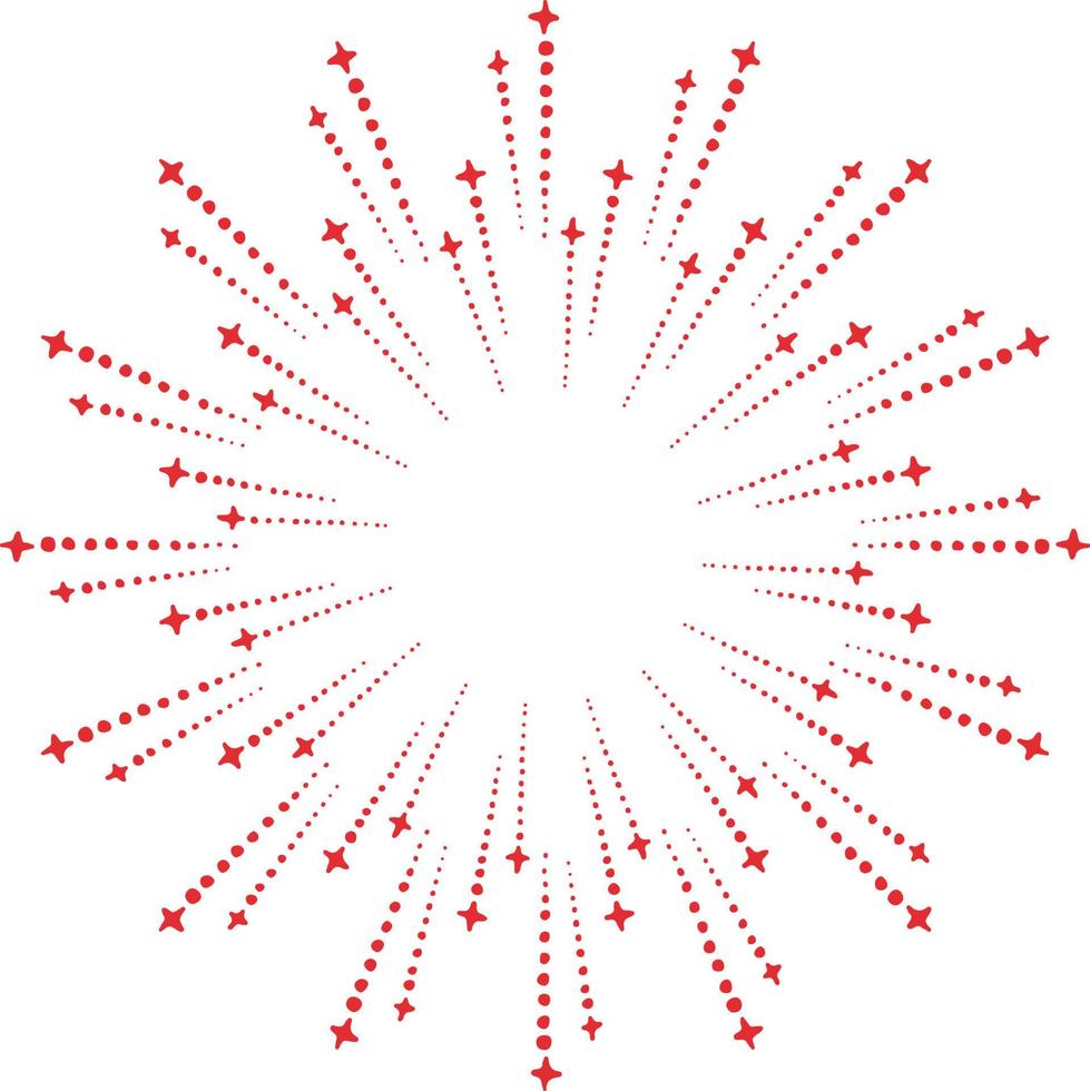 Fireworks festive salute. vector