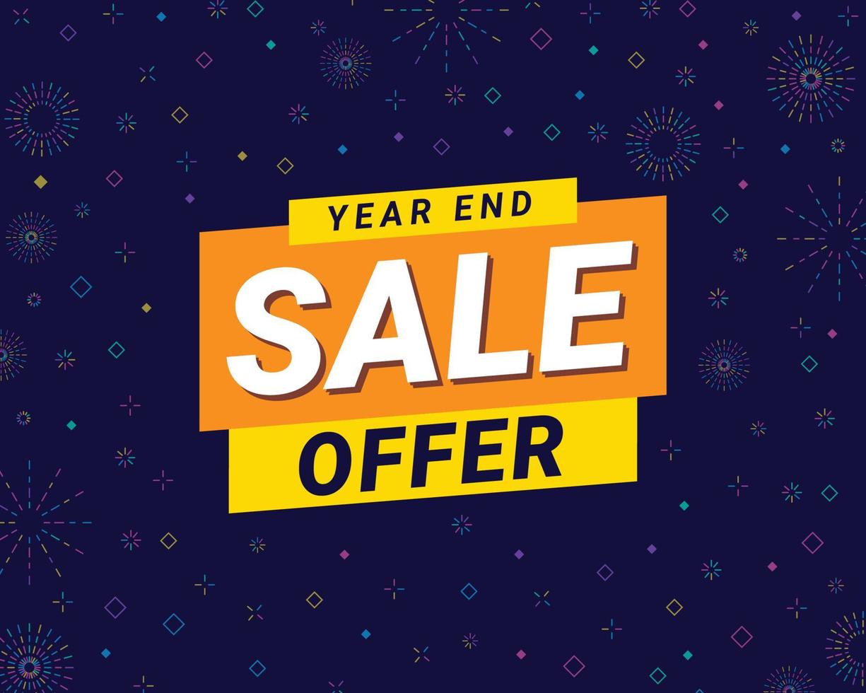 Special offer final sale banner illustration. vector