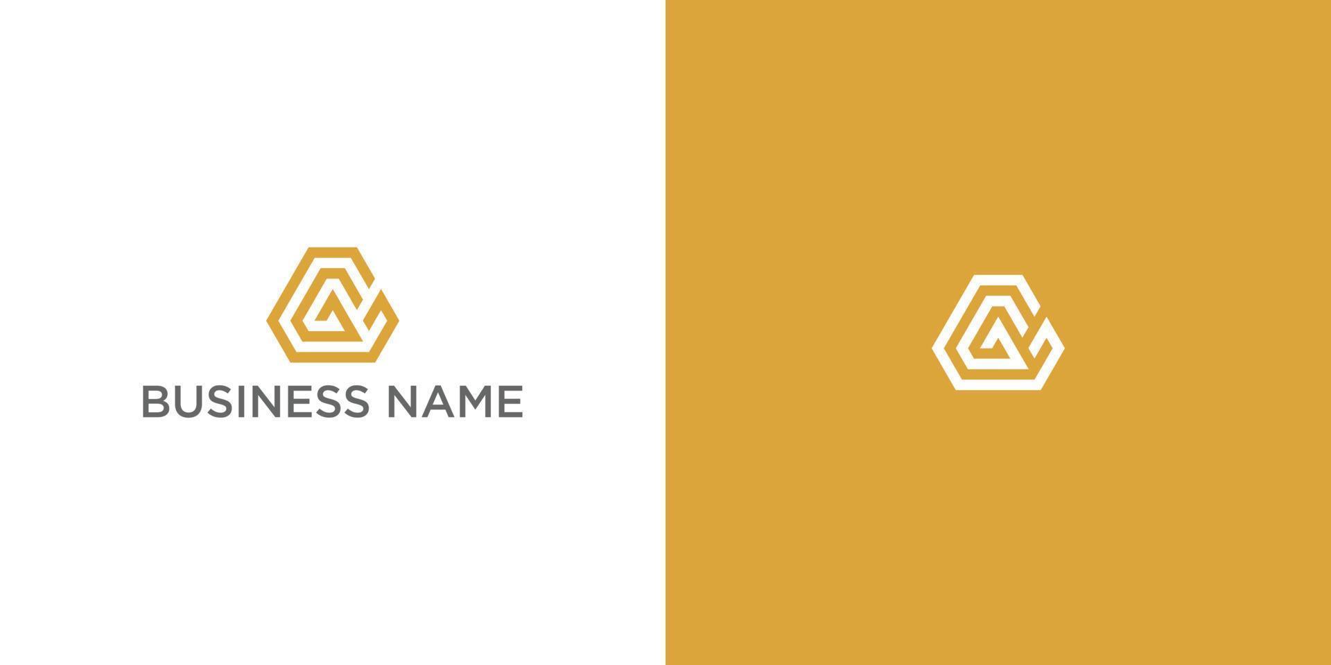 logo design inspiration for companies from the initial letters of the GG logo icon. vector