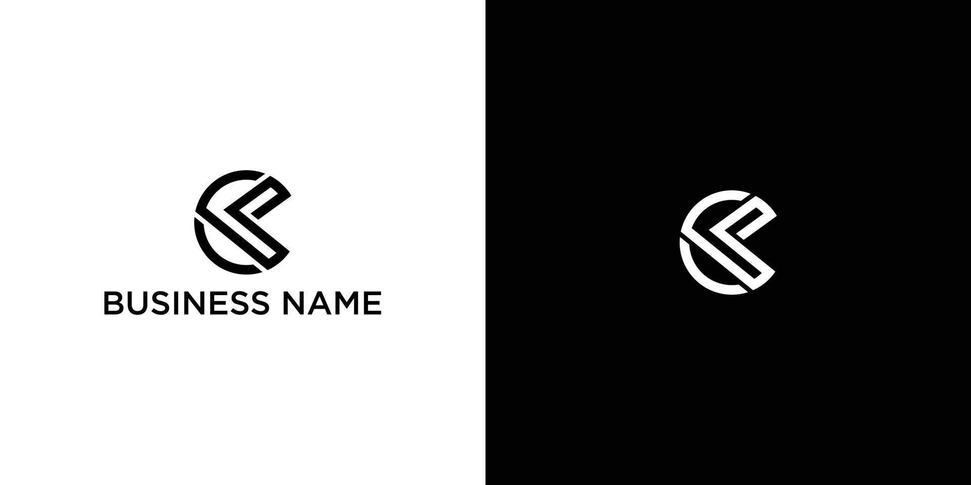 Letter CK or KC Monogram Circle Logo, suitable for any business with CK or KC initials. vector