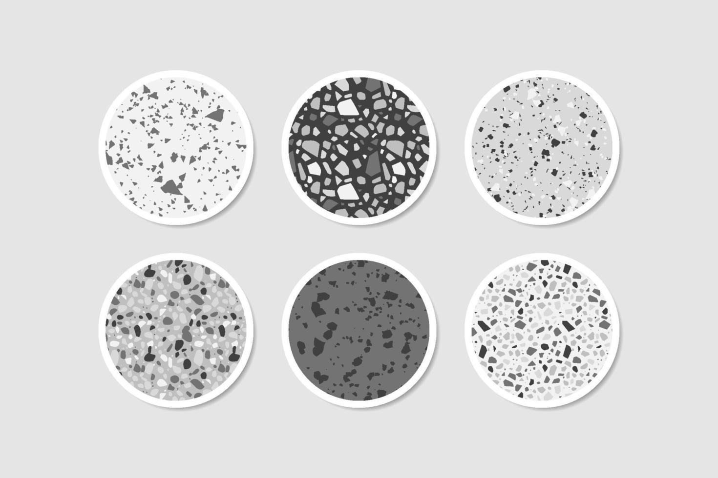 Social media highlight story cover. Terrazzo abstract design vector