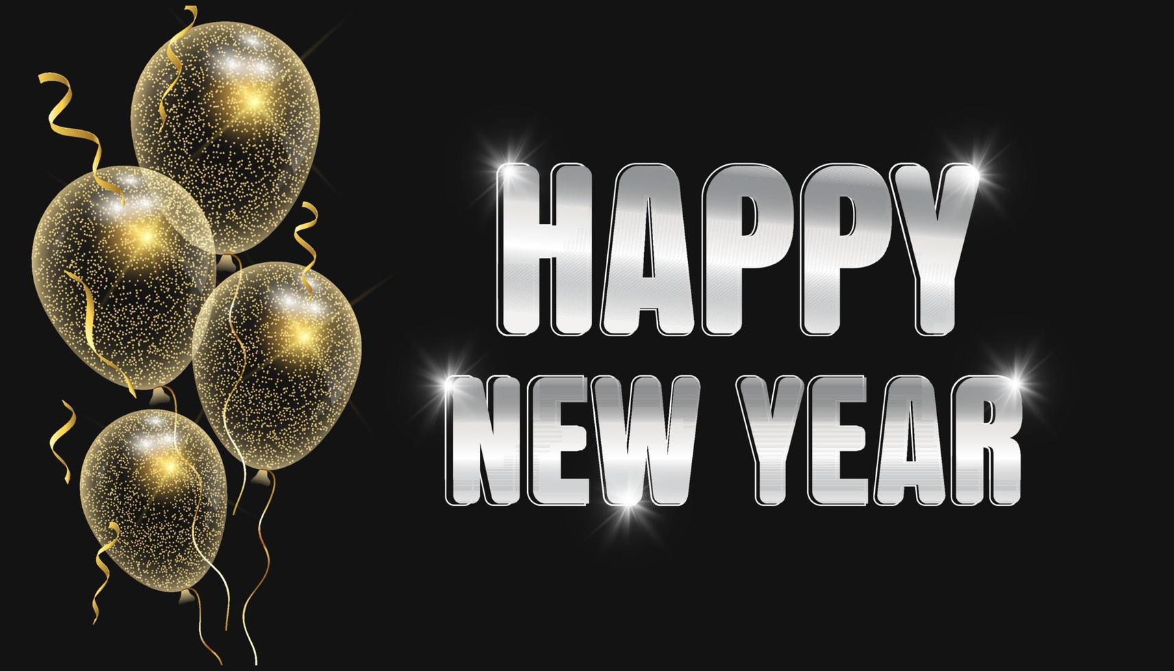 Happy new year celebration background or happy new year vector