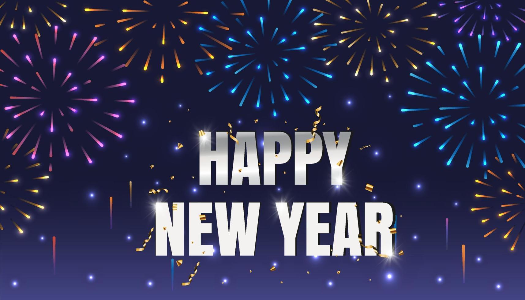 fondo de celebración de feliz año nuevo o feliz año nuevo vector