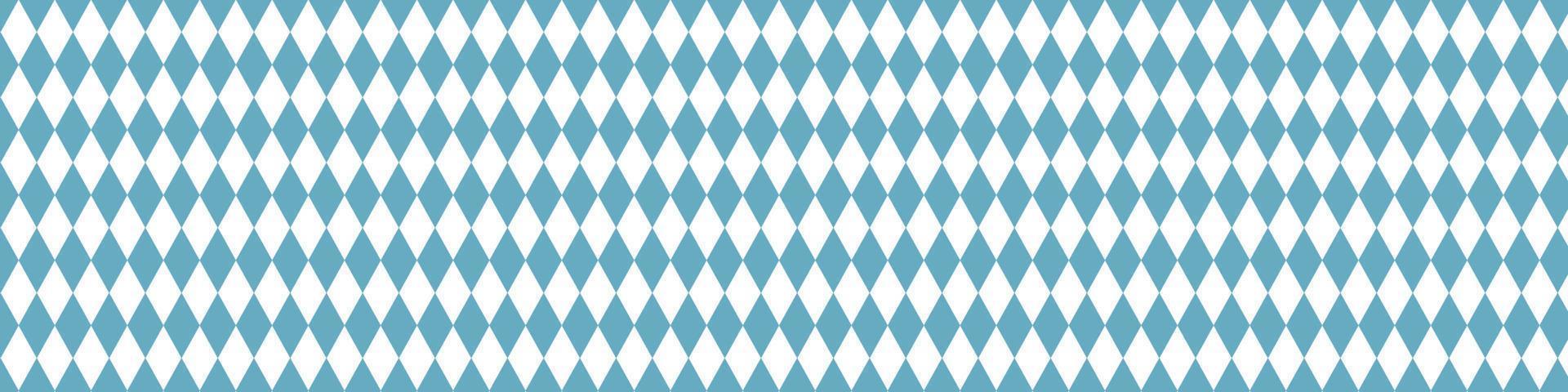 patrón bávaro para el oktoberfest. textura de rombo azul alemán. ilustración vectorial vector