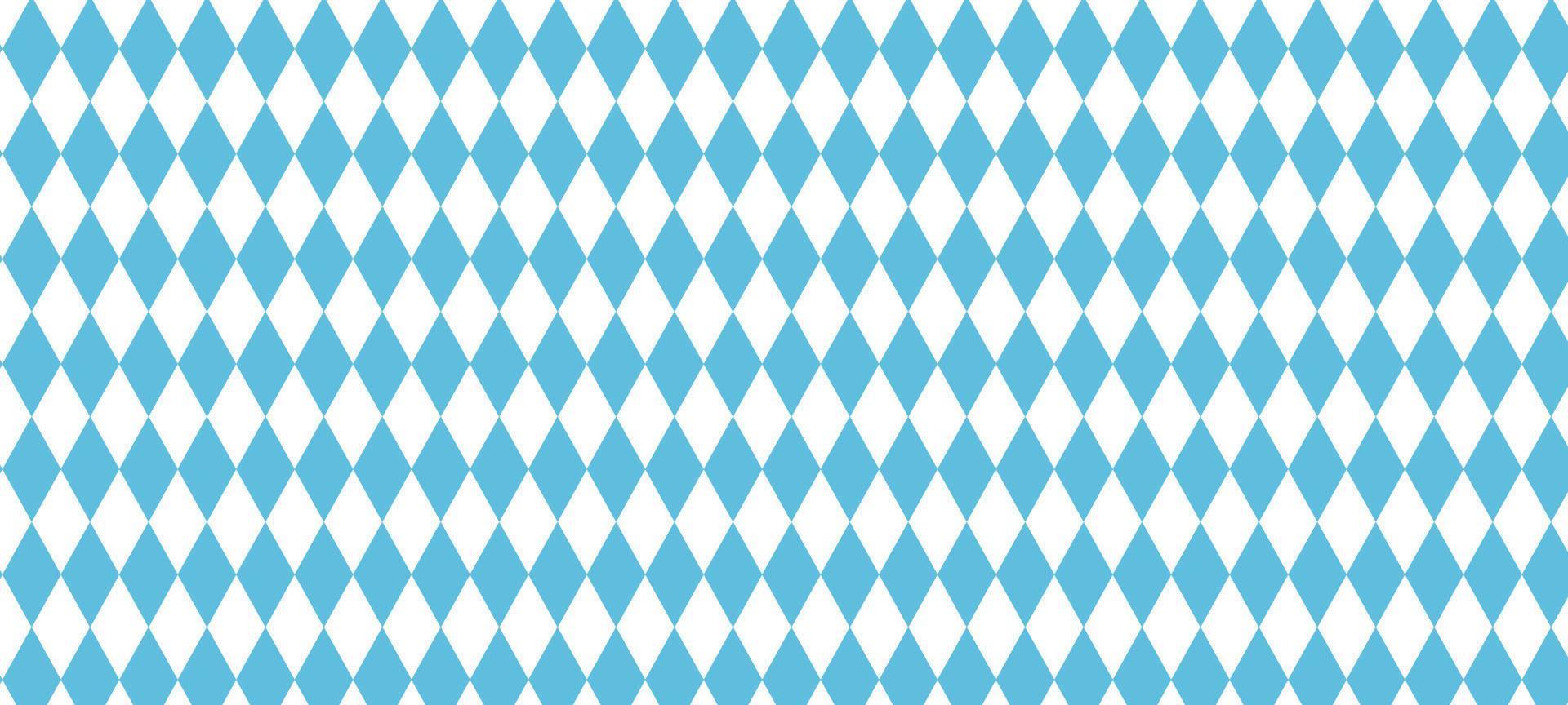 bavarian pattern for oktoberfest. german blue rhombus texture. Vector illustration