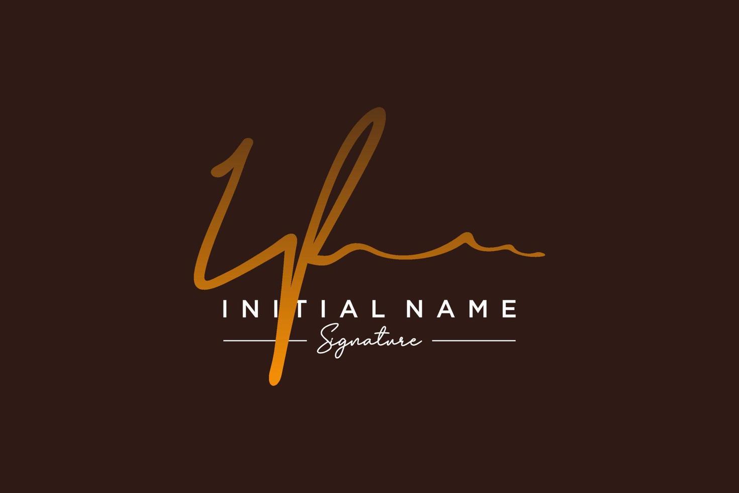 Initial IF signature logo template vector. Hand drawn Calligraphy lettering Vector illustration.