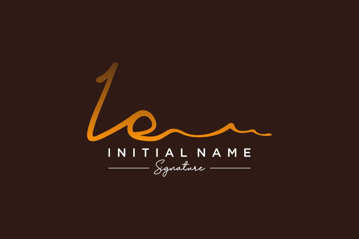 Initial IE signature logo template vector. Hand drawn Calligraphy lettering Vector illustration.