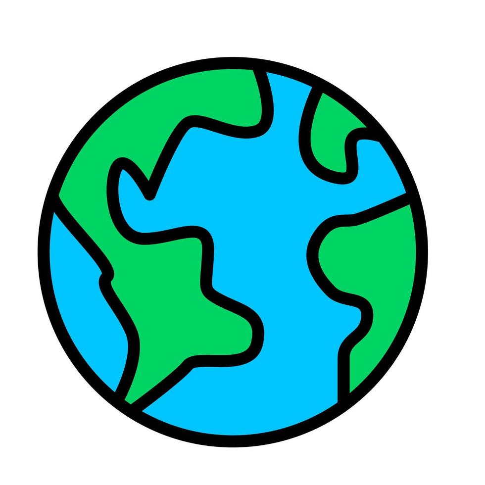Ecology and Environment related color line icon. Nature and Renewable Energy colorful linear icons. Eco friendly and Eco line icons flat color outline vector sign.