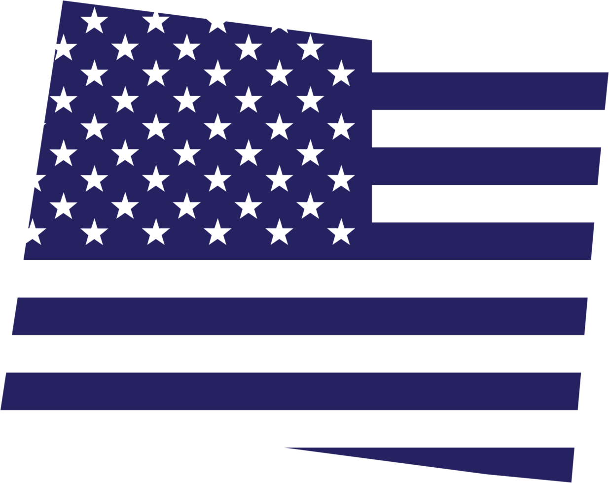 outline drawing of colorado state map on usa flag. png