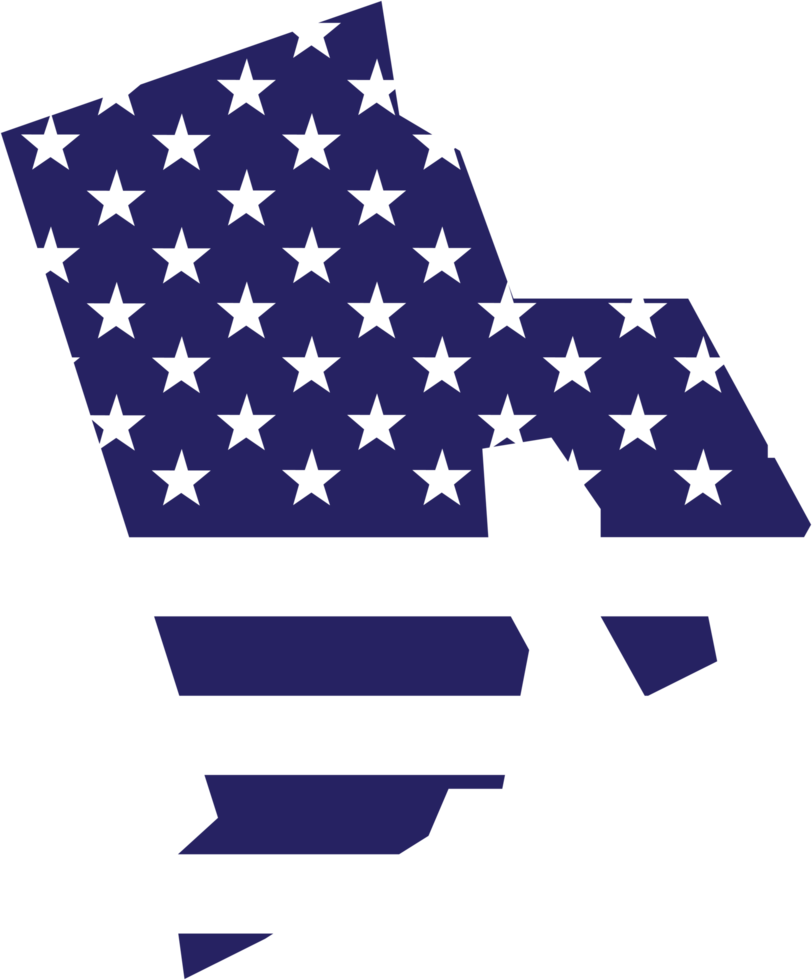 esquema del mapa del estado de rhode island en la bandera de estados