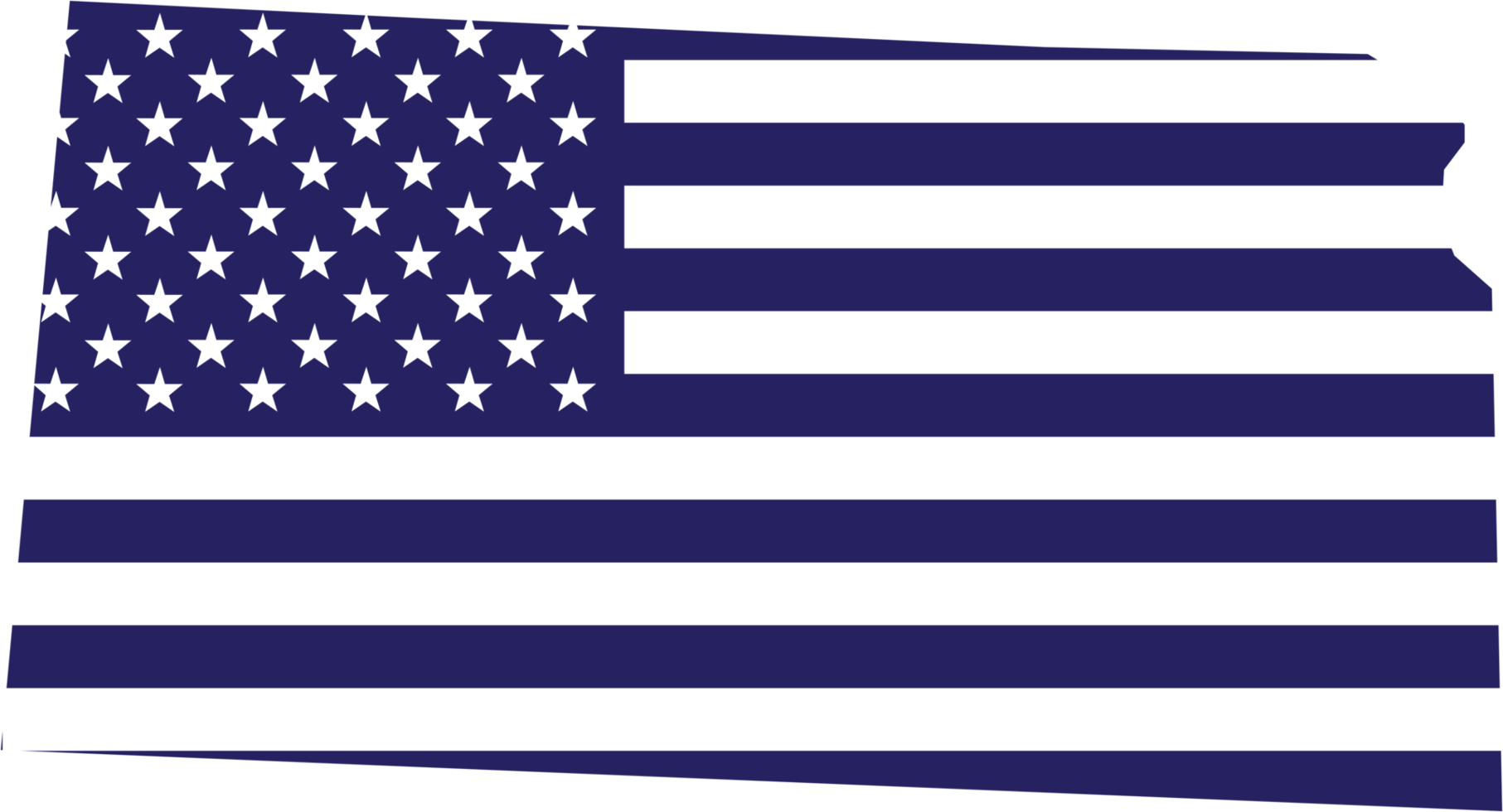 outline drawing of kansas state map on usa flag. png