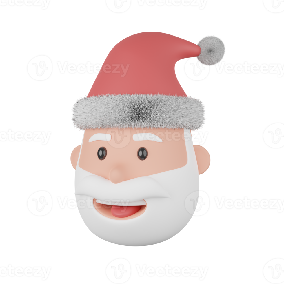 Santa 3D illustration png