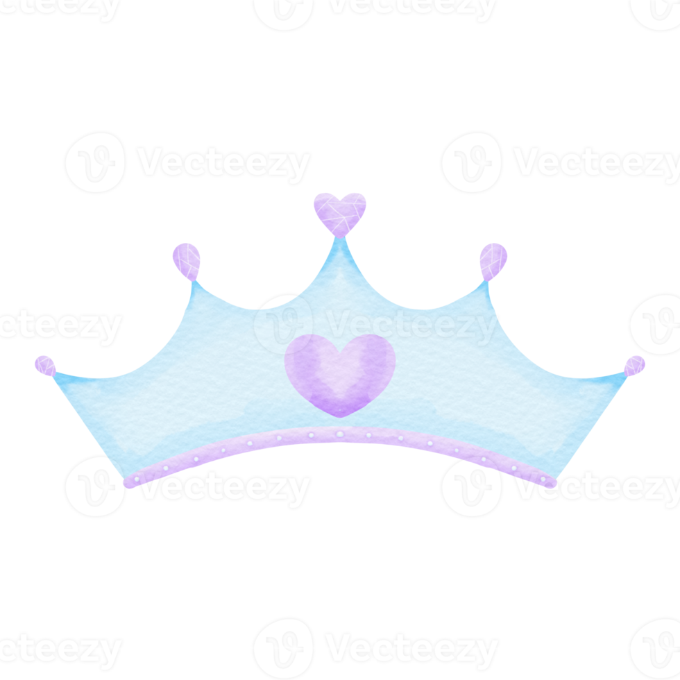 watercolor crown fairy tale png