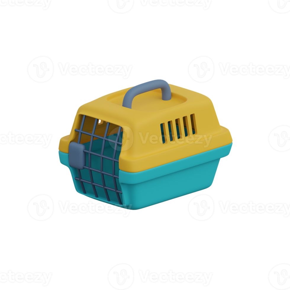 3d rendering of a pet cargo icon png