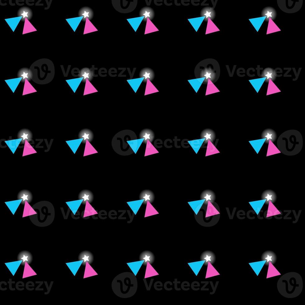 seamless geometric pattern seamless geometric pattern with hearts triangles photo