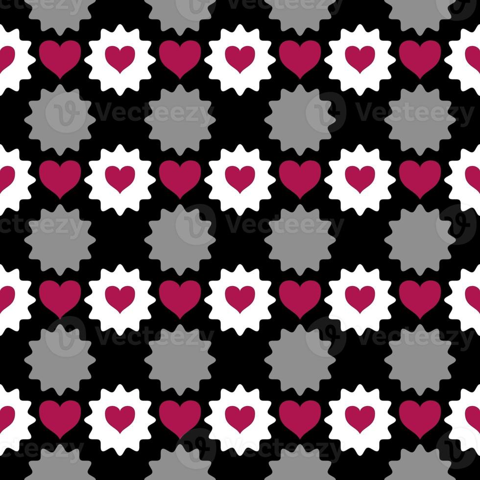 seamless geometric pattern seamless geometric pattern with hearts triangles photo