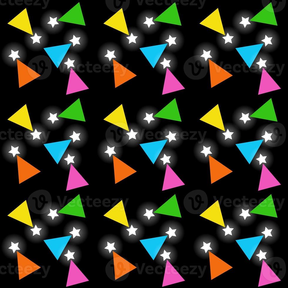 seamless geometric pattern seamless geometric pattern with hearts triangles photo