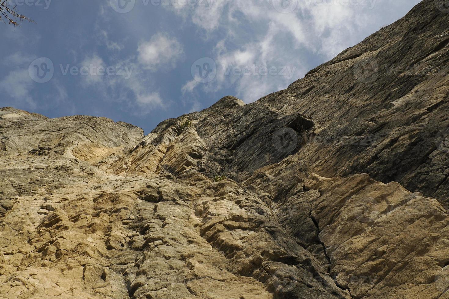 Bismantova stone a rock formation in the Tuscan-Emilian Apennines photo