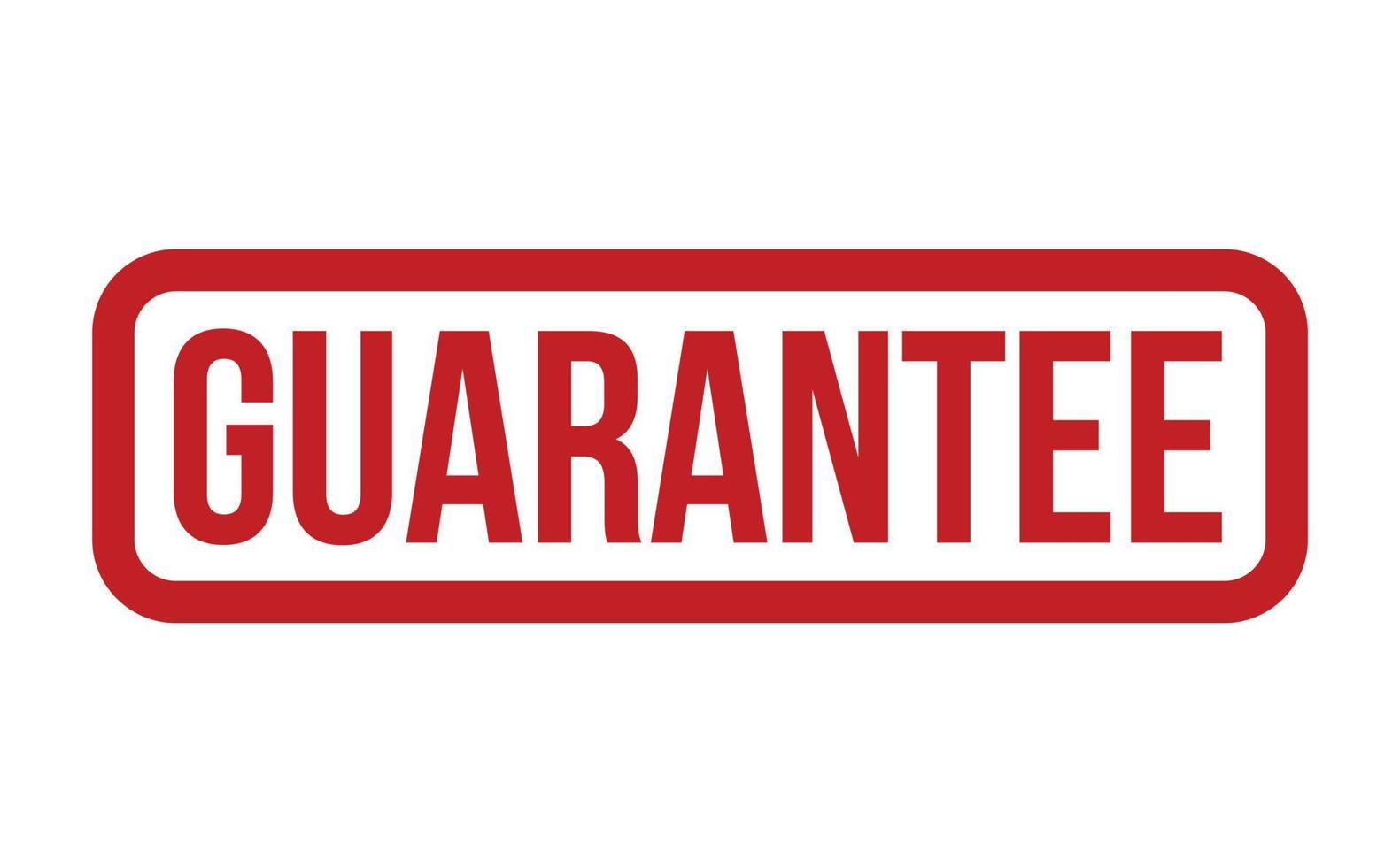 Guarantee Rubber Stamp. Red Guarantee Rubber Grunge Stamp Seal Vector Illustration - Vector