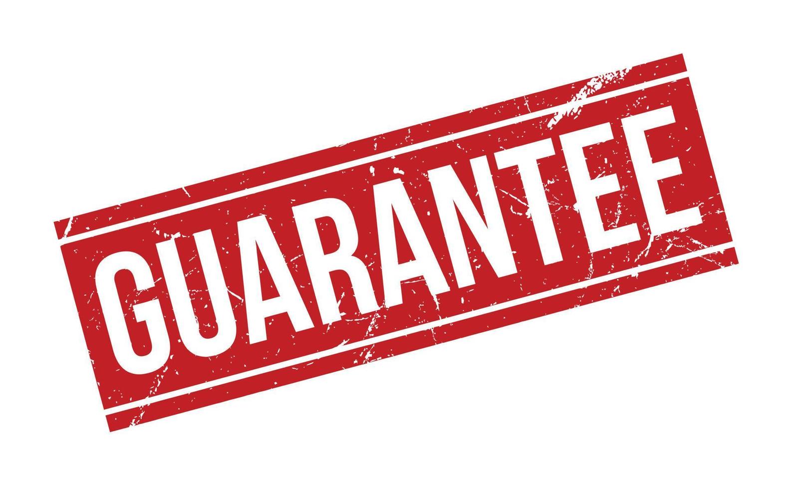 Guarantee Rubber Stamp. Red Guarantee Rubber Grunge Stamp Seal Vector Illustration - Vector