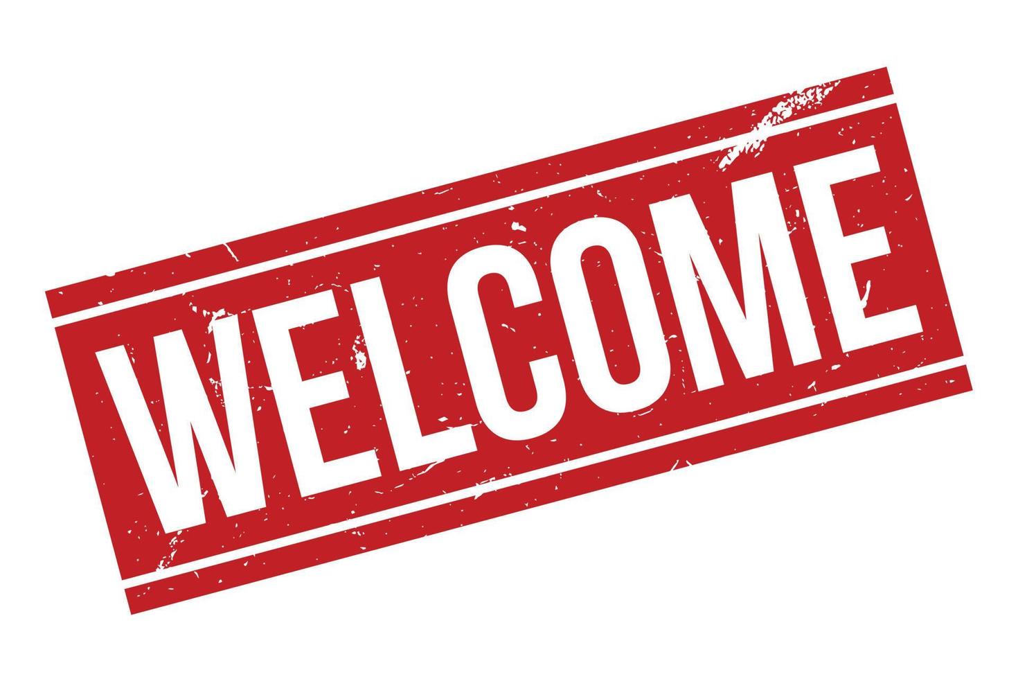 Welcome Rubber Stamp. Welcome Rubber Grunge Stamp 17299793 Vector Art